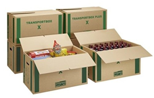 10 Umzugskarton progress PREMIUM-EXTRA 650x350x370mm Transportkarton Pappkiste Pappkarton Umzugskiste