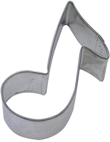 Music Note Shaped 3.5 Inch Cookie Cutter
