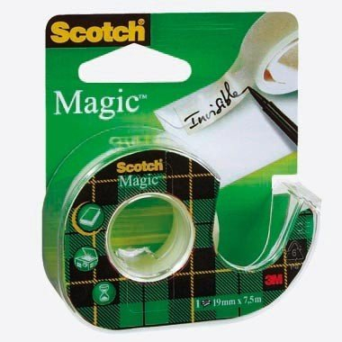 Scotch 11219 3M Klebefilm Magic 810, unsichtbar, im Handabroller