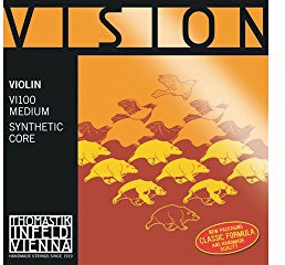 Thomastik single string for 4/4 violin Vision - D string plastic core, pure silver wound, strong