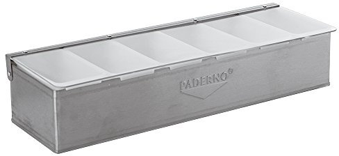 Paderno 41782-06 Porta Spezie 6 Vaschette, Acciaio Inox