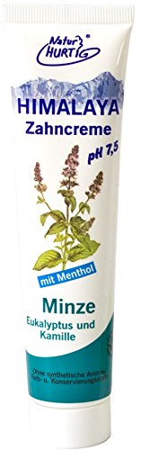 HIMALAYA Kräuterzahncreme Minze vegan von Natur Hurtig (4x75ml)