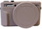 Removable Lens Cover Silicone Gel Rubber Soft Camera Case Cover For Canon PowerShot G7x Mark ii Camera Gray