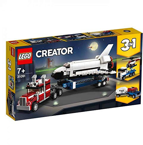 LEGO Creator 3in1 Shuttle Transporter 31091 Building Kit , New 2019 (341 Piece)