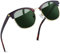 Joopin Retro Halbrahmen Sonnenbrille Herren Grün Polarisiert UV400 Schutz Große Sonnenbrille Damen Rechteckig Polarized Sunglasses Unisex für Autofahren Reisen Angeln(Grün G15)