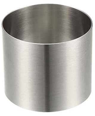 sourcing map KuchenGießformgießGießform Ring 60mm Durchmesser Edelstahl Kuchen Mousse Gießform Kuchen Backring