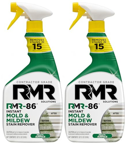 RMR-86 Instant Mold and Mildew Stain Remover Spray - Scrub Free Formula, 2 Pack - 32 oz