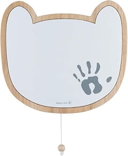 Baby Art Boîte à musique pour enfants, personnalisable avec kit d'empreintes mains et pieds, couleur bois naturel