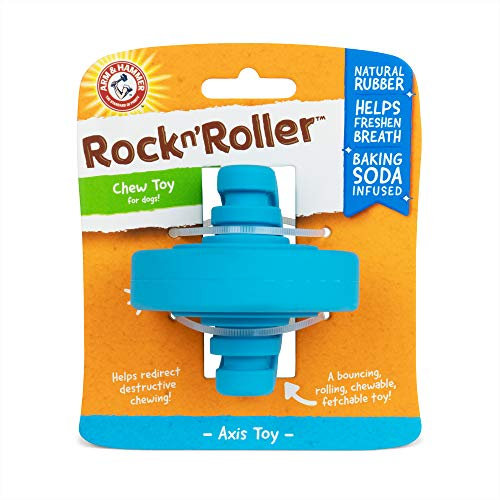Arm & Hammer for Pets Rock N Roller Axis Kauspielzeug, Gummi, Blau