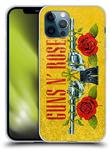Head Case Designs Offiziell Offizielle Guns N' Roses Pistolen Vintage Soft Gel Handyhülle Hülle kompatibel mit Apple iPhone 12 / iPhone 12 Pro