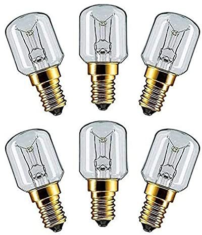 St@llion 15 Watt Refrigerator Light Bulb Lamp Globe | Incandescent Light Bulbs Fridge & Freezer Bulb | SES Bulb Oven Fridge Refrigerator, Flea Lamp Trap Replacement Bulb (Pack of 6)