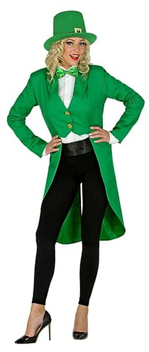 W WIDMANN MILANO Party Fashion - Damen St. Patrick's Day Frack | Garde-Uniform, Kostümzubehör für irische Feiertage, Karneval und Mottoparty
