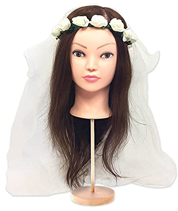 Frau WunderVoll® JGA Blumenkranz mit Schleier/junggesellenabschied, Mädchen, Braut, Hochzeit, JGA Deko, JGA Accessoires, Mädelsabend, Schleier, Traumbraut