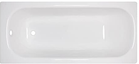 Auswahl-Stahl Emaile Badewanne•Classic Rechteck-Badewanne•140-170cmX70-75cm weiß Größe 160 x 70 cm (2,4mm) rechteckig