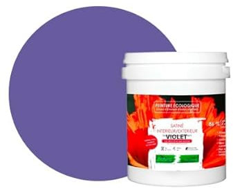 BOX DECO COULEURS Pittura naturale ecologica interna esterna effetto raso Natura - 1L, viola