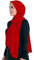 Lina & Lily Maxi Hijab Jersey Premium, Kopftuch Schal Turban für Muslimische Frauen (Rot)