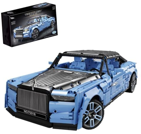 Technik Sportwagen Bausteine für Rolls Royce Phantom, 2903 Teile 1:10 Technik Sportwagen Bausteine Modell, Exklusives Sammlerstück(T5018)