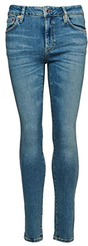 Superdry Damen Hose Vintage Mid Rise Skinny Jeans