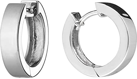 trendor Ohrringe für Damen und Herren 925 Silber Creolen Ø 17 mm modischer Ohrschmuck für Damen und Herren, zauberhafter Schmuck aus Sterlingsilber, 41577