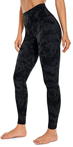 CRZ YOGA Butterluxe Damen High Waist Sport Leggings Blickdicht Yoga Leggins Sporthose Workout Gym Yogahose - 71cm Der Rauchtintennebel 42