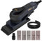 MAXXT Brushless Sheet Sander Electric 3mm Orbital 350W 3A Multi-function 10000RPM Variable Speed Corded Orbital Sanders Machine with 10 Sanding Paper for Woodworking Palm Sander Finishing Sander