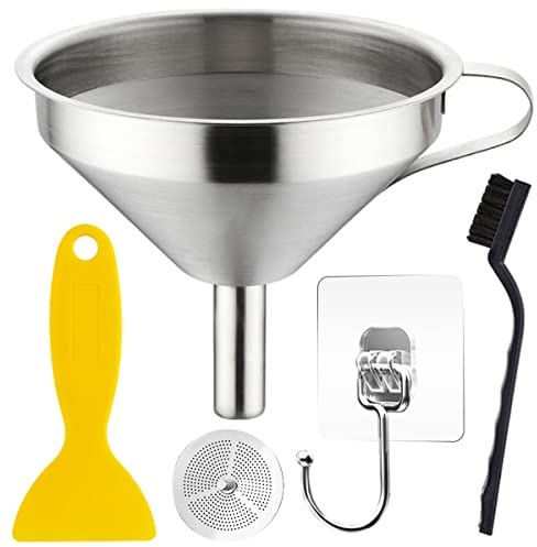 Youmile Filter Resin 3D Drucker Kit, Edelstahl Trichter filter für SLA/DLP/LCD Resin 3D-Drucker, Übertragung von Flüssigkeiten, Öl, mit Entfernungs-Edelstahlsieb, Haken, Reinigungswerkzeug