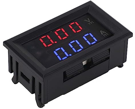 0-100V 100A DC Voltmeter Amperemeter mit Hall-, LCD-Display, Spannungs-Strom-Monitor für Solarmodule, Wohnmobile (50A mit Umsteller)