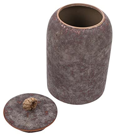 GOOHOCHY Ceramic Tea Leaves Pot Sealing Cover Storage Holder for Kitchen Bathroom Use for Tea Jar Ointment Can