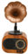 Retro-Bluetooth-Lautsprecher, Tragbares Verlustfreies HiFi-Radio, Wiederaufladbares Tragbares Kabelloses Stereoradio in Retro-Phonographenform mit Klarem Klang