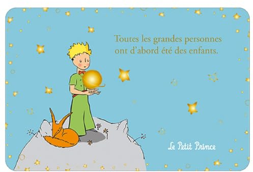 KIUB Postkarte Der kleine Prinz hält Saturn (15x10cm)