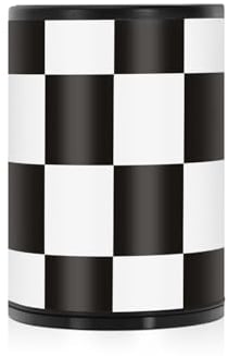 Aschenbecher für Zigaretten im Freien, schwarzes Schachbrett für Auto, Getränkehalter, tragbar, rauchfrei, mit Deckel, geruchsdichter Mini-Mülleimer, Auto für Büro, Reisen, Zuhause