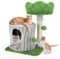 Nobleza - Árbol Rascador para Gatos de Tocón, Torre para Gatos Árbol para Gatos Estable de Varios Niveles con Cueva Dos Bolas, Tree Stump para 1-3 Gatos Medianos, 40x30x53 cm