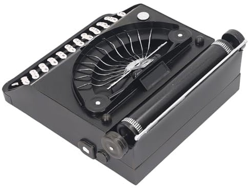 Schreibmaschine Klemmbausteine Retro Dekoration Ornamente Schreibmaschinen Kinder Schreibmaschine Retro Vintage Schreibmaschine Sammlerstück Deko für Erwachsene und Kinde
