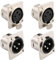 VISSQH 4 x Prise XLR Male femelle,XLR 3 broches Connecteurs Connecteur XLR de Soudure prise audio microphone, XLR montage sur panneau prise de câble micro