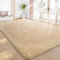 Treeboy Hochflor Teppich Beige Teppich Wohnzimmer 200x300 Waschbar Anti-Rutsch Extra Große Teppich Schlafzimmer Flauschige Moderne Teppiche Matte Teppichen für Schlafzimmer Kinderzimmer