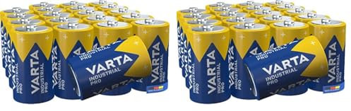 Varta Industrial Batterie D Mono Batteria Alcaline LR20, Multicolore, Confezione da 40