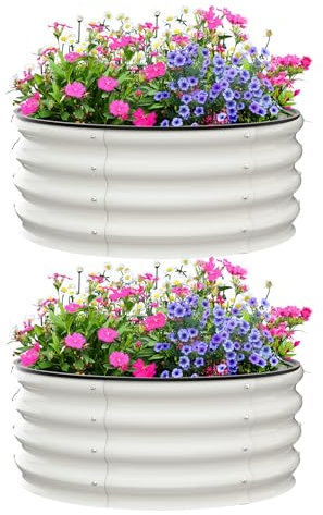 Hochbeet, 60x60x30 cm Hochbeete Aus Metall Im Freien, Rechteckiger Pflanzkasten Zum Pflanzen Von Pflanzen, GemüSe Und Blumen