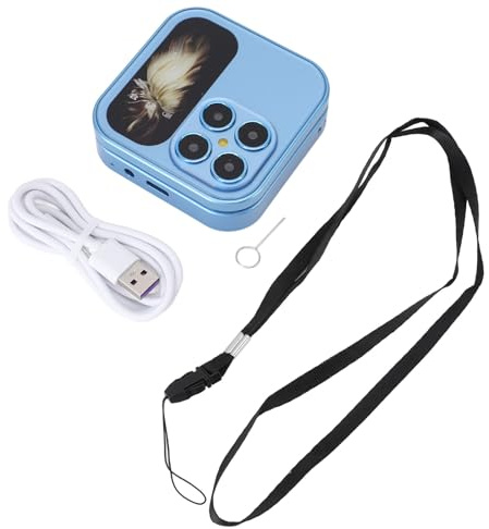 lvifloae Flip El teléfono Celular más pequeño Pequeño liviano 2G Network Dual Nano SIM FM Radio Media Player HD LED LETLINE para s Mayores ABS 1.77 Pulgadas 32 MB de Memoria (Azul)