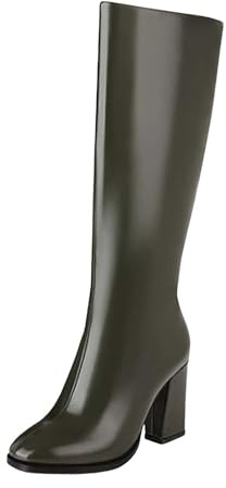 Stivali Invernali,Stivali Donna Invernali Traforati,Moda Stivaletti Invernali Traforati Neri Stivali Texani con Tacco Cowboy Scarpe Stivaletti Texani Traforati Stivaletto