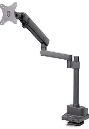 StarTech Monitor-Tischarm Federarm bis 40 Zoll, 8kg (ARMPIVOT2) | Top-Down Montage, VESA 75x75/100x100, Bildschirmhalterung, Schwenkbar, Höhenverstellbar, C-Klemme