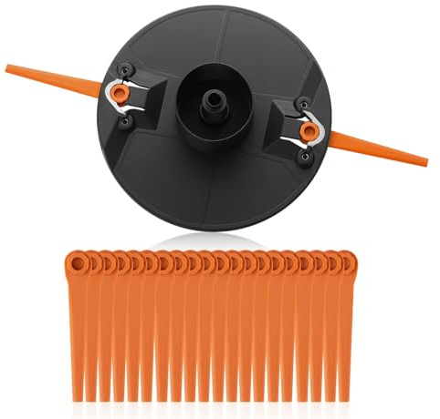 [Mise à niveau] Plaque de couteau à double lame compatible avec Gardena Items 9823, 9825, accessoires de plaque de rechange pour tondeuse à gazon, 20 lames