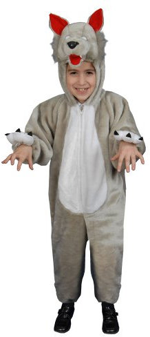 Dress Up America Costume de loup en peluche pour tout-petits
