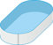 Trendpool Pool Schwimmbecken Oval Ovalpool 8,00 x 4,00 x 1,20m IH 0,8mm