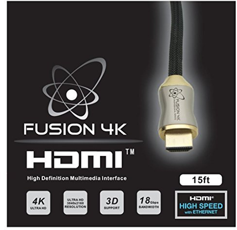 Fusion4K High Speed 4K HDMI Cable - Professional Series (15 Feet)