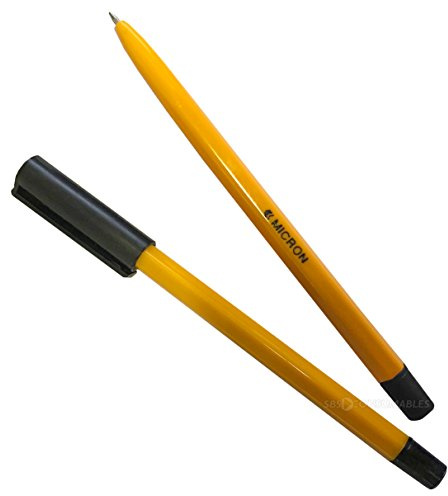 MICRON BALLPOINT PENS FINE BLACK BIROS. BOX OF 50