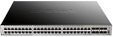 D-LINK DGS-3630-52PC/SI 52-Port Gigabit PoE Stack Switch schwarz