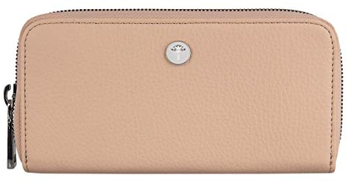 Joop! Melete Nature Grain Reißverschluss Leder Geldbörse Portemonnaie 4140003719, Farbe:Rose