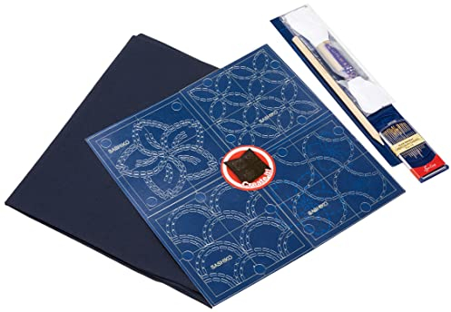 Sew Easy Broderie Sashiko Ensemble Complet - Tout Ce Dont Vous Avez Besoin Pour Commencer