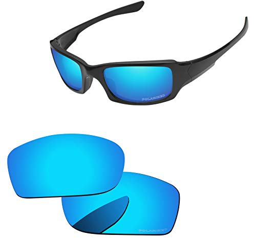PapaViva Verres de rechange pour lunettes de soleil Oakley Fives Squared OO9238 54 mm, bleu glace, Fives Squared