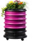 WORMbox | Lombricomposteur 4 Plateaux Framboise + Jardinière | 64 litres | Compostez Vos déchets organiques, Les vers de Terre/lombrics produisent du lombricompost